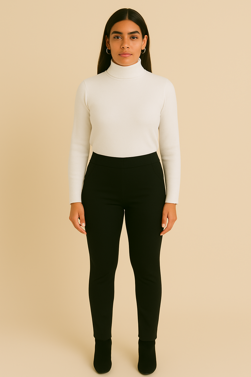 Arielle | Women's Stretch Pants with High Waist