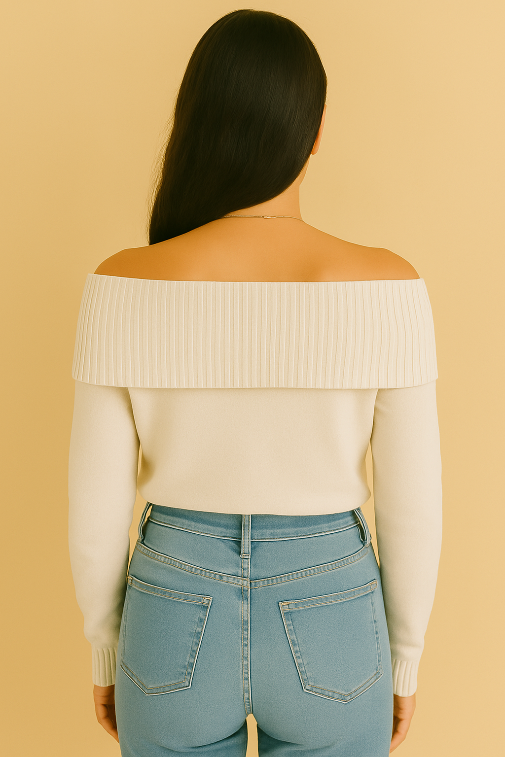 Rudi | Women's Off-the-Shoulder Long Sleeve Sweater