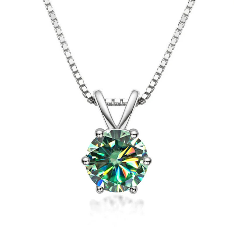 Elegant Moissanite Solitaire Necklace