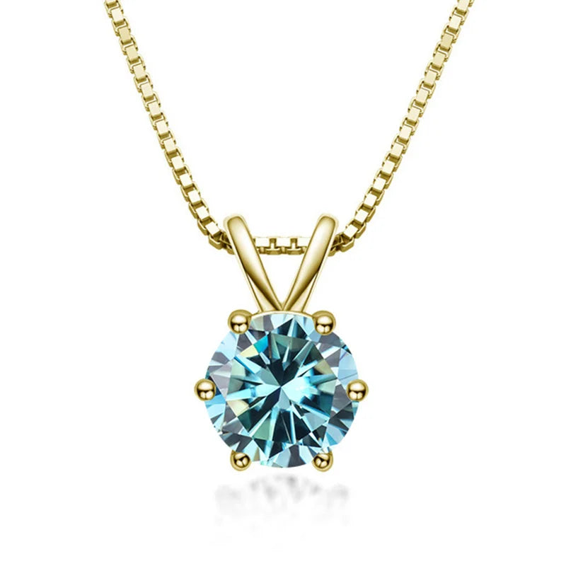 Elegant Moissanite Solitaire Necklace