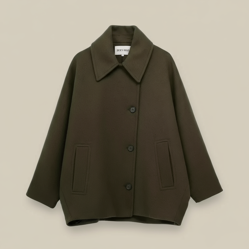 Flavia - Winter Women Loose Short Jacket Stand Collar