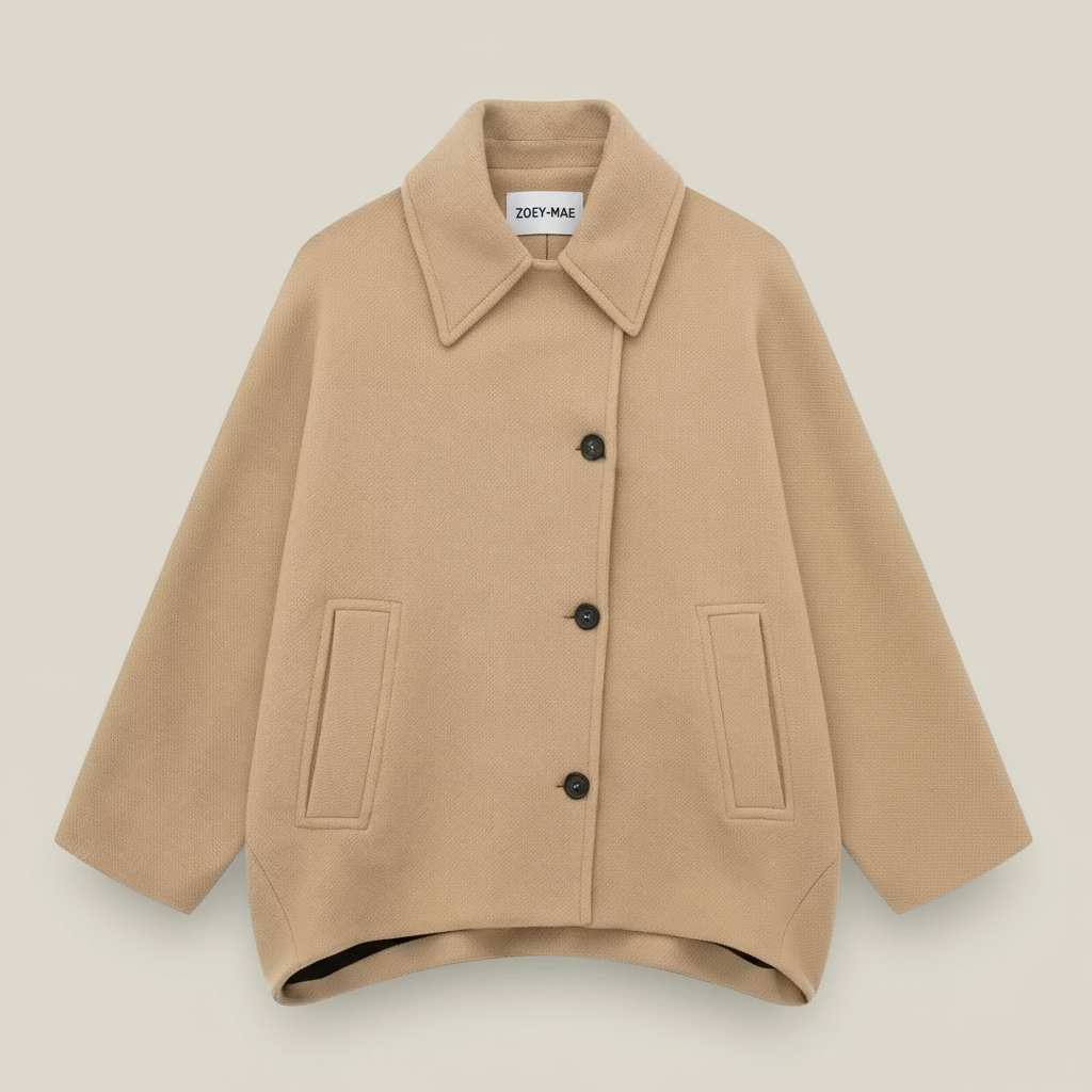 Flavia - Winter Women Loose Short Jacket Stand Collar