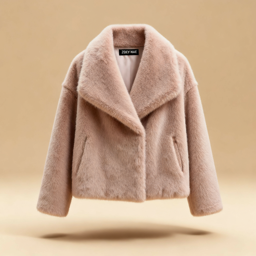 Eugenia - Women Elegant Faux Fur Coat Warm Fluffy