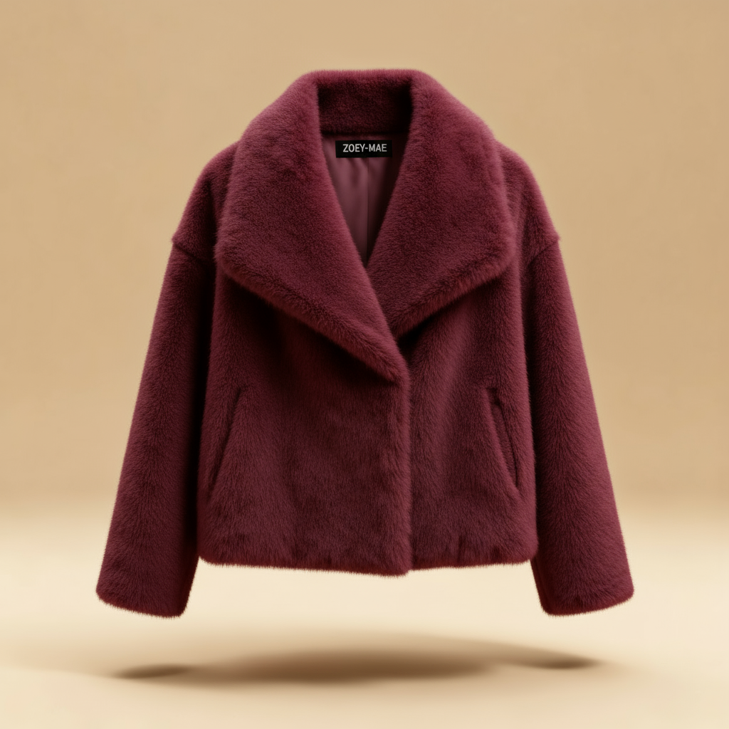 Eugenia - Women Elegant Faux Fur Coat Warm Fluffy