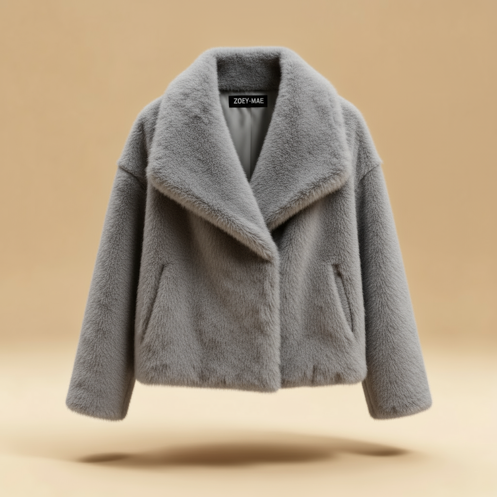 Eugenia - Women Elegant Faux Fur Coat Warm Fluffy