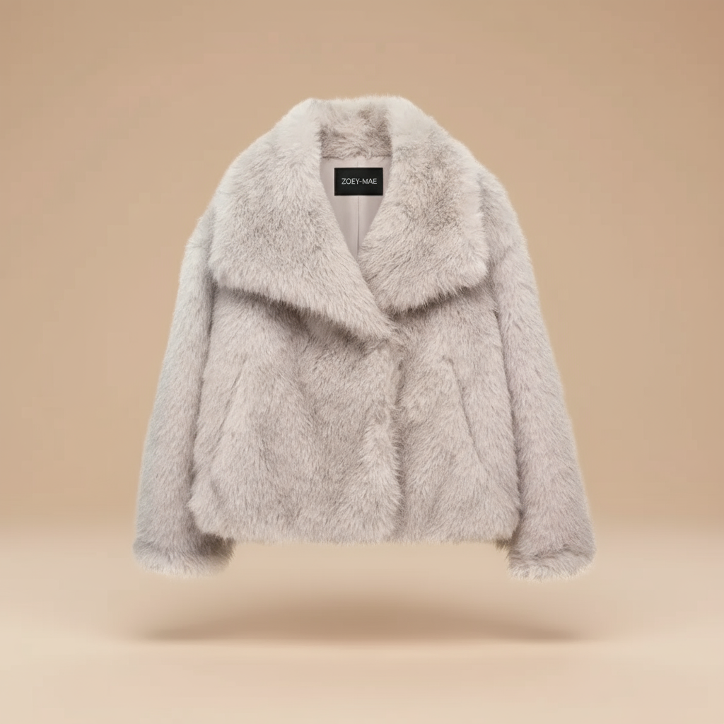 Eugenia - Women Elegant Faux Fur Coat Warm Fluffy