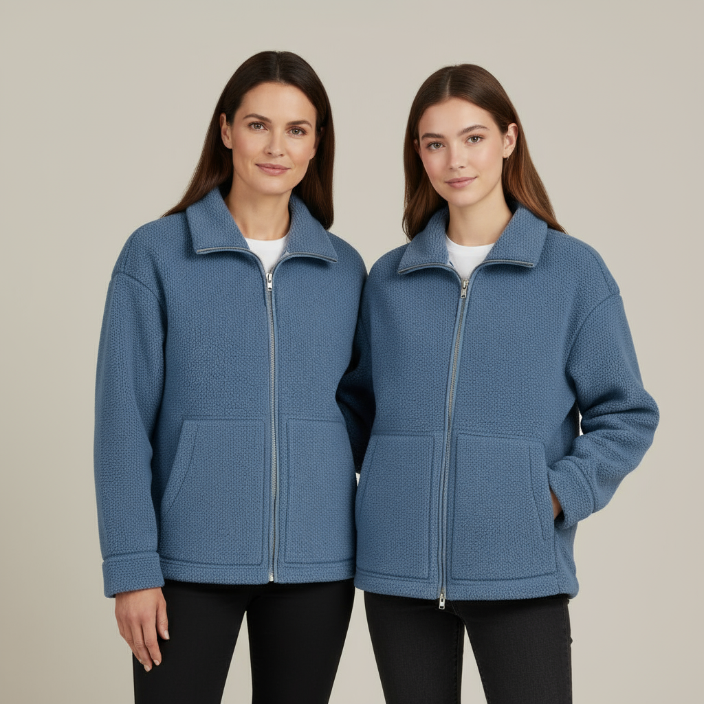 Araminta - Oversized Double zipper Winter Jacket