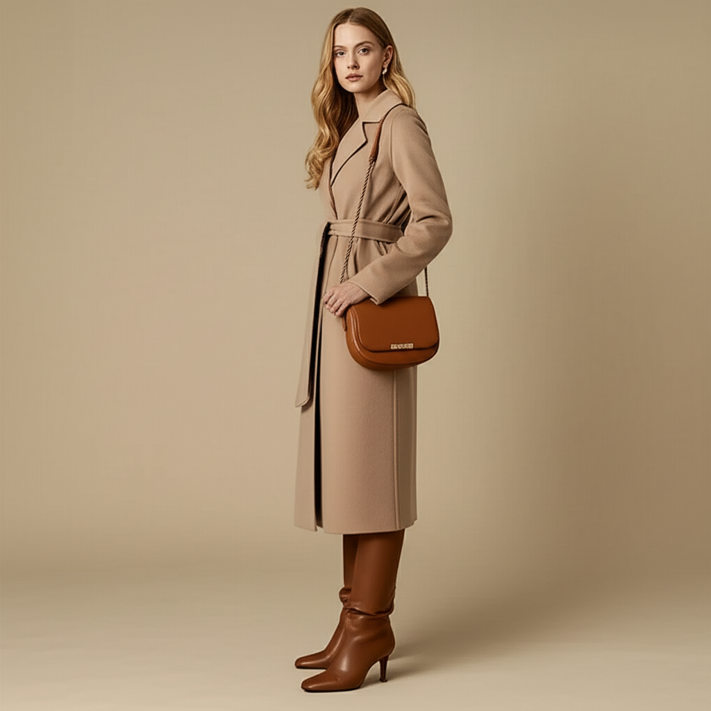 ilse - Chic Belted Long Coat