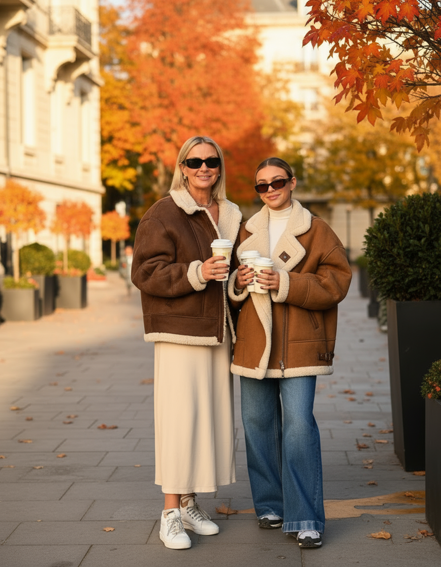 Cecily - French Vintage Lamb Wool Women Coat Patchwork