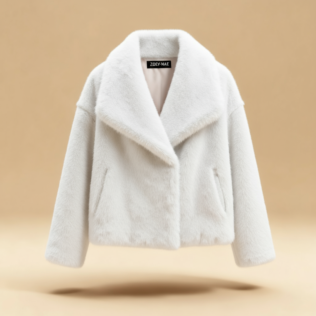 Eugenia - Women Elegant Faux Fur Coat Warm Fluffy