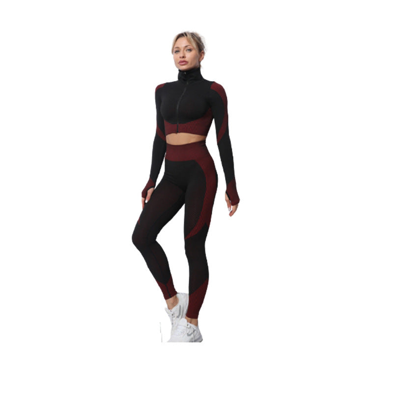 Dames Seamless Set Legging, Crop Top en Vest voor Fitness en Yoga | Delilah