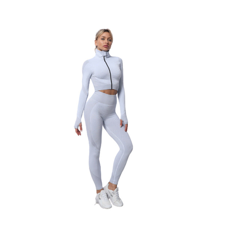 Dames Seamless Set Legging, Crop Top en Vest voor Fitness en Yoga | Delilah