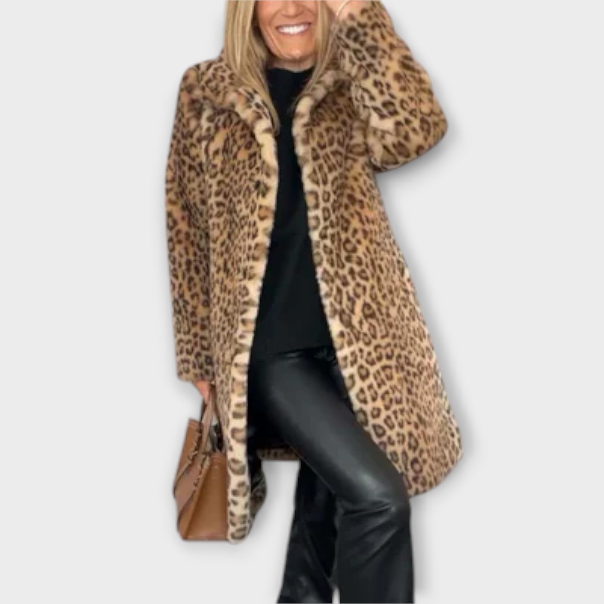 Amara - Luxe Leopard Print Coat