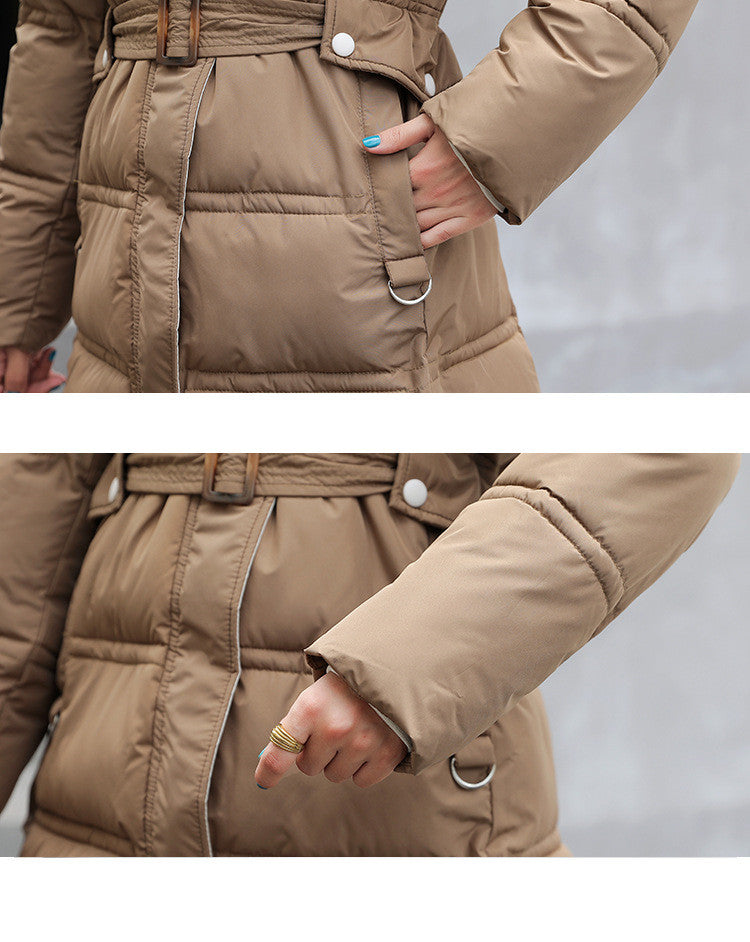 Dames Stijlvolle Lange Puffer Jas | Blosh