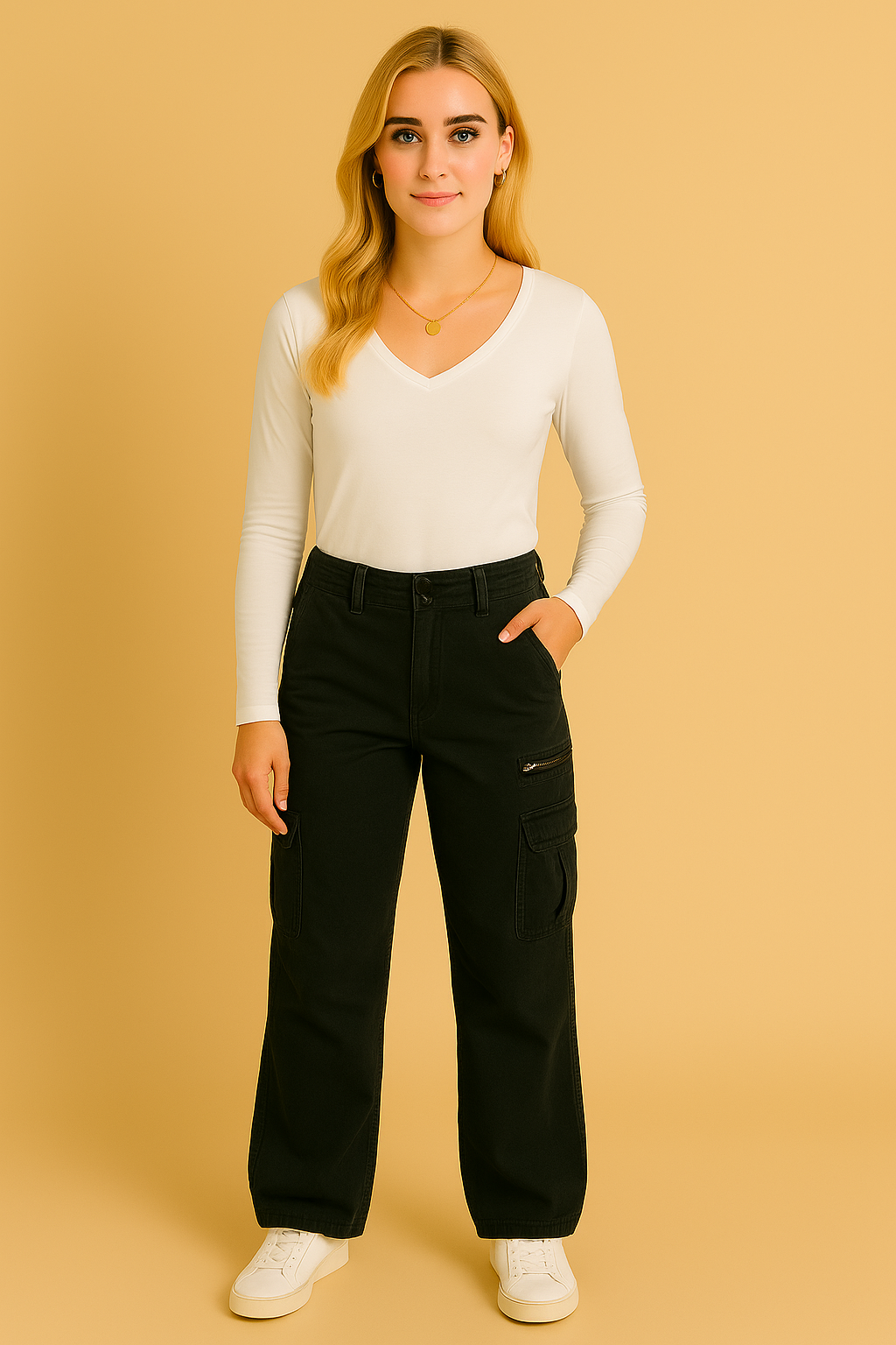 Dames Cargo Broek met Zakken - Andrea