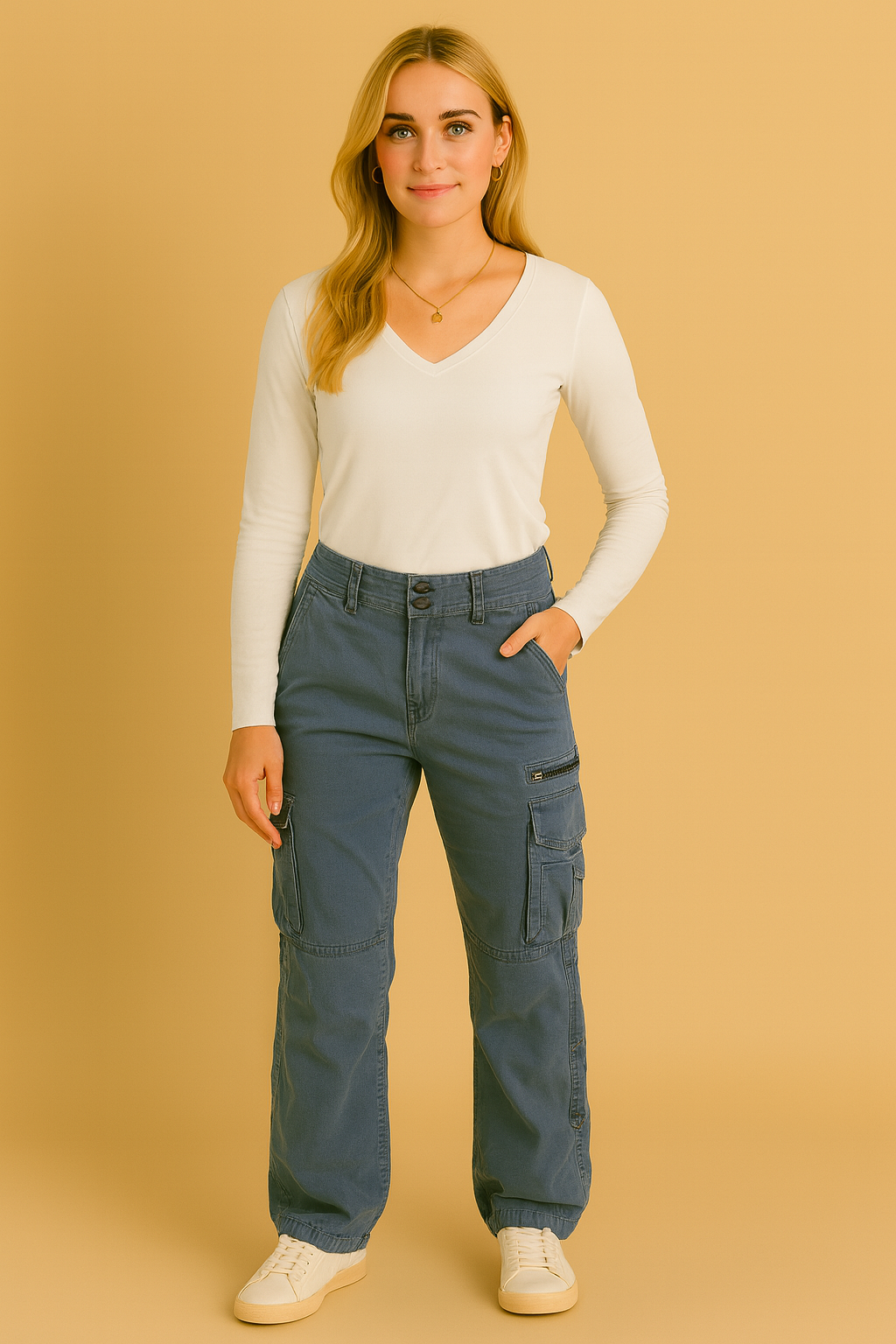 Dames Cargo Broek met Zakken - Andrea