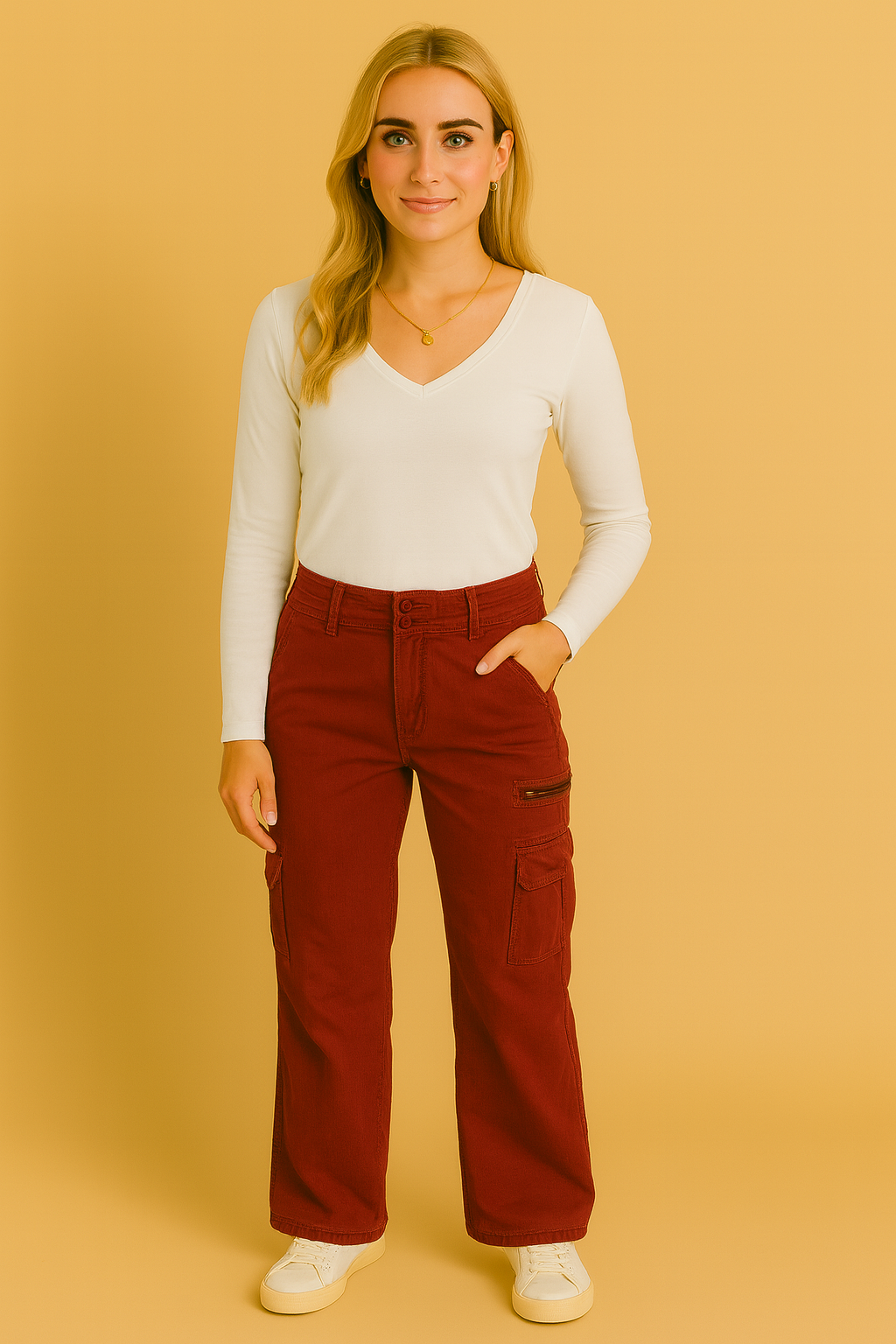 Dames Cargo Broek met Zakken - Andrea