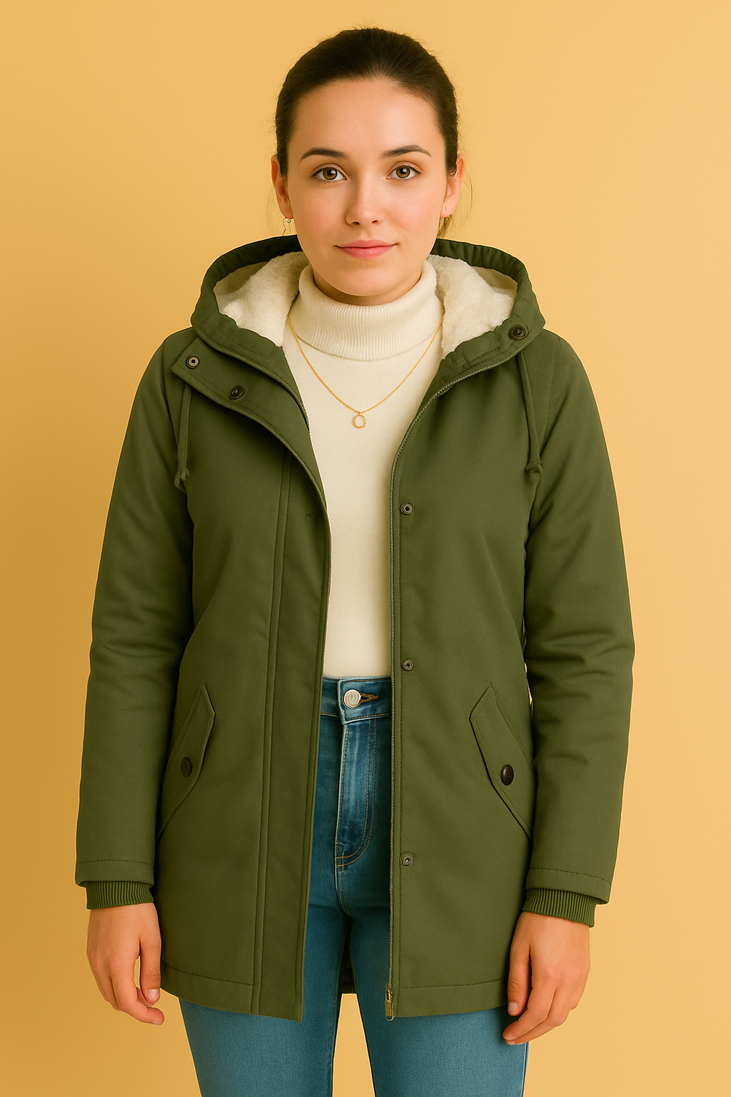 Dames Jas met Capuchon en Faux Fur Voering | Baily