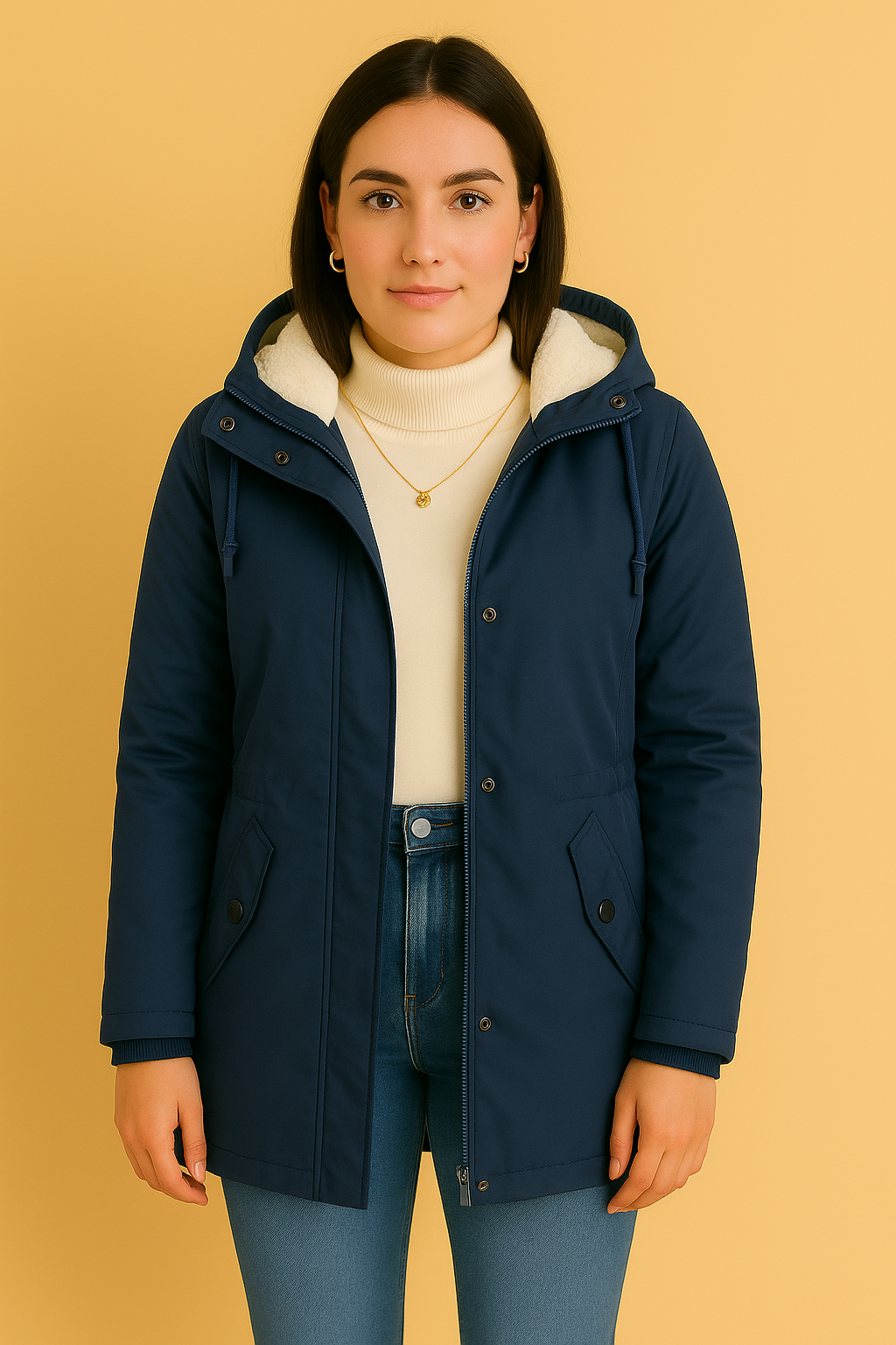 Dames Jas met Capuchon en Faux Fur Voering | Baily