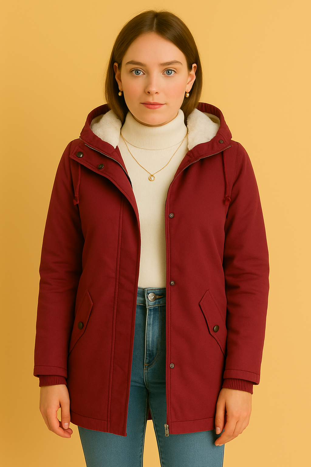 Dames Jas met Capuchon en Faux Fur Voering | Baily