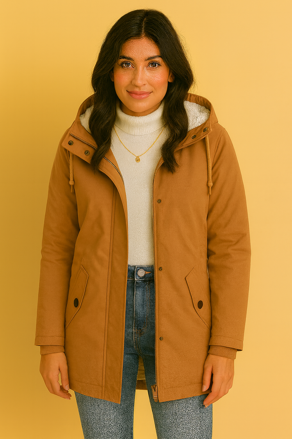 Dames Jas met Capuchon en Faux Fur Voering | Baily