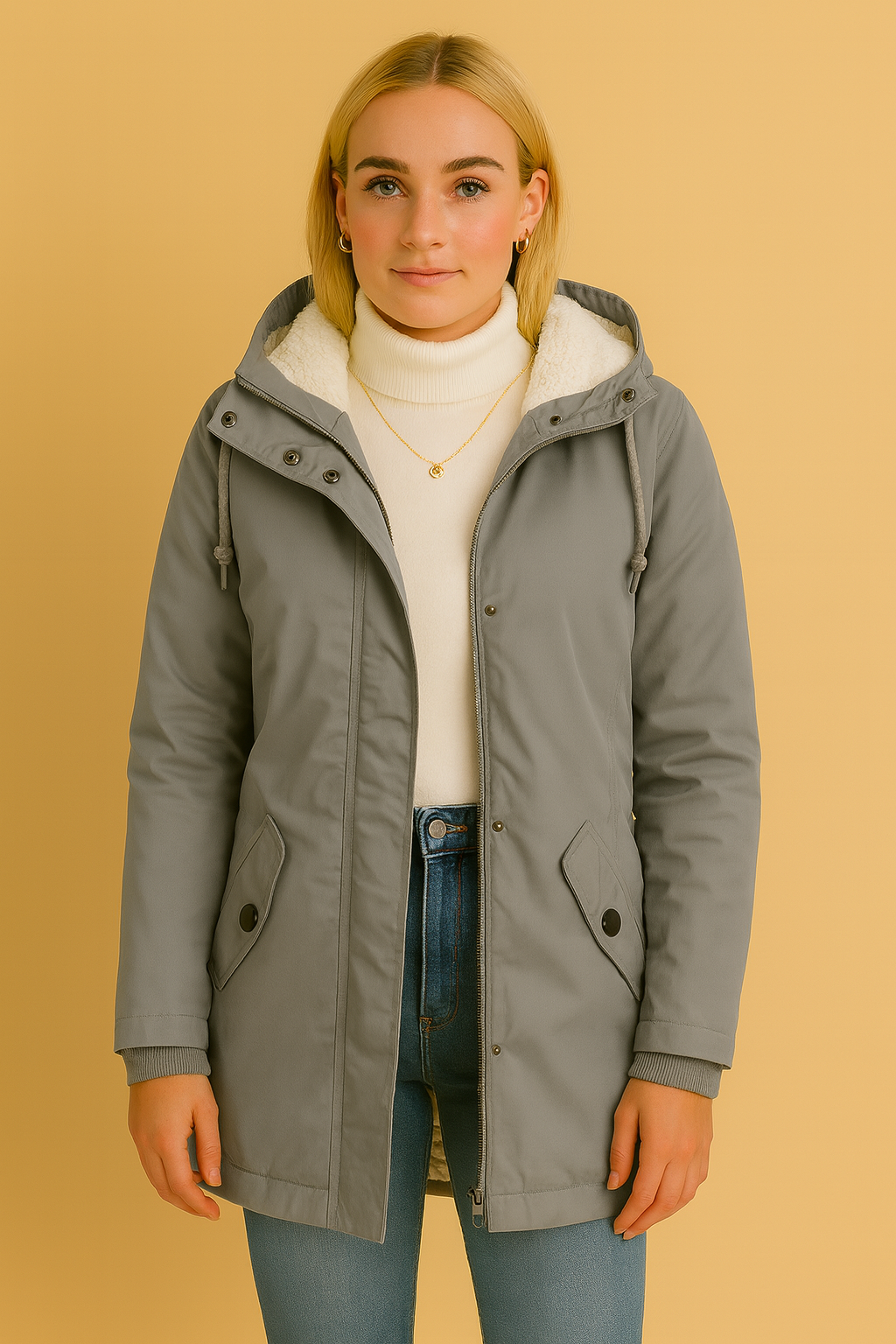 Dames Jas met Capuchon en Faux Fur Voering | Baily