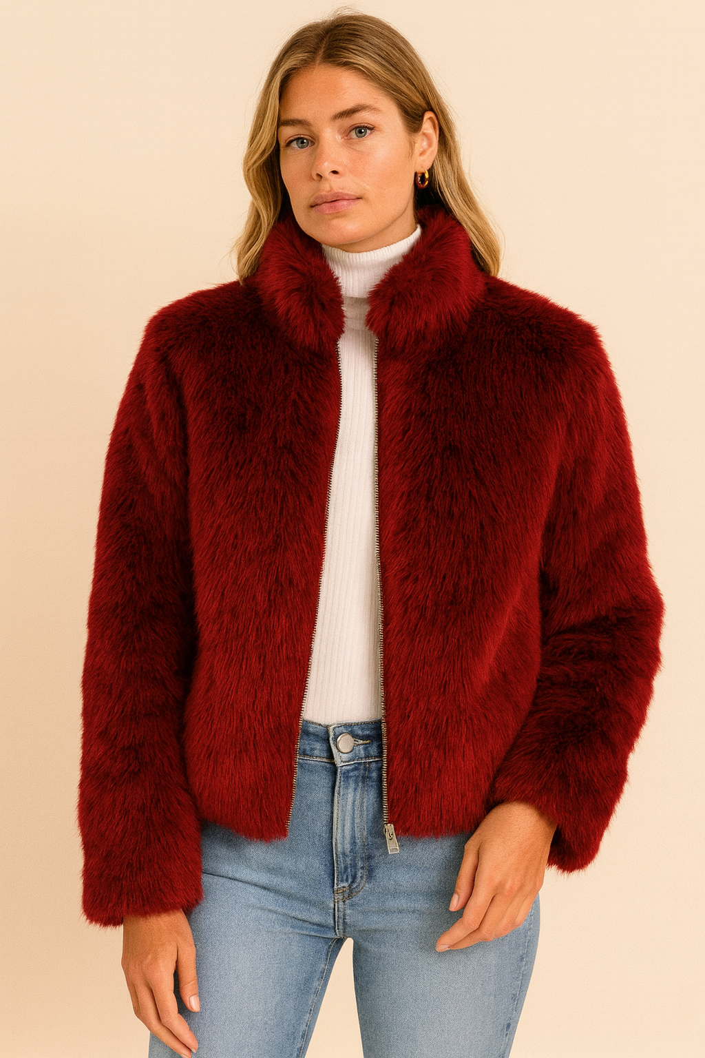Dames Elegante Faux Fur Jas | Banou