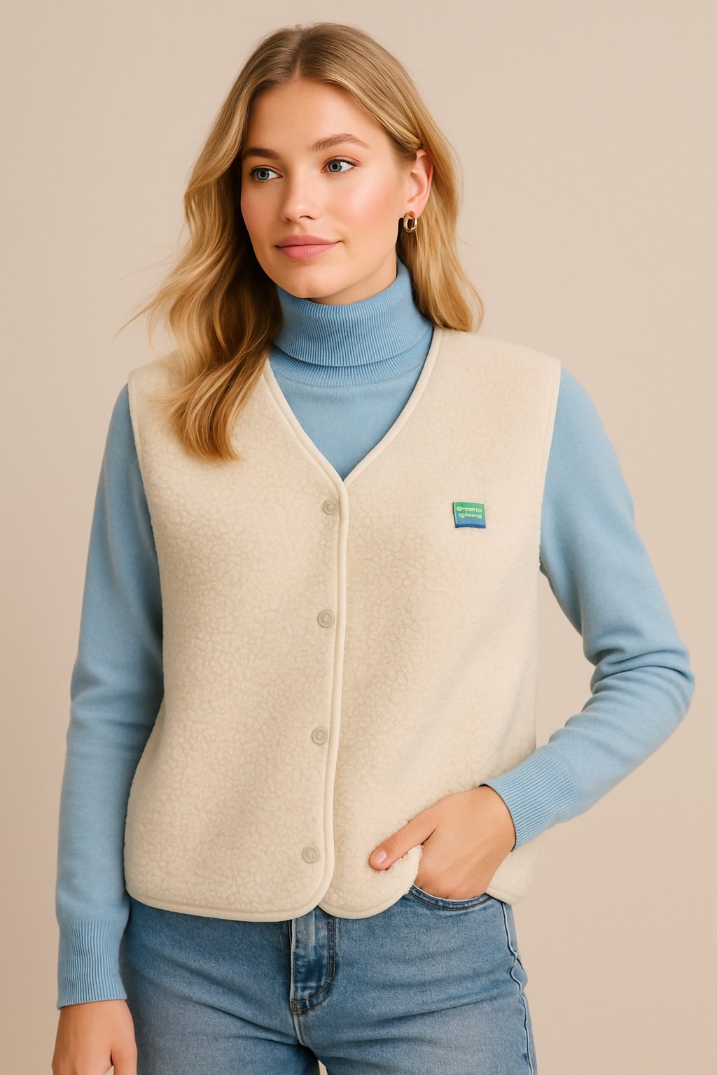 Dames Mouwloze Fleece Vest | Becky