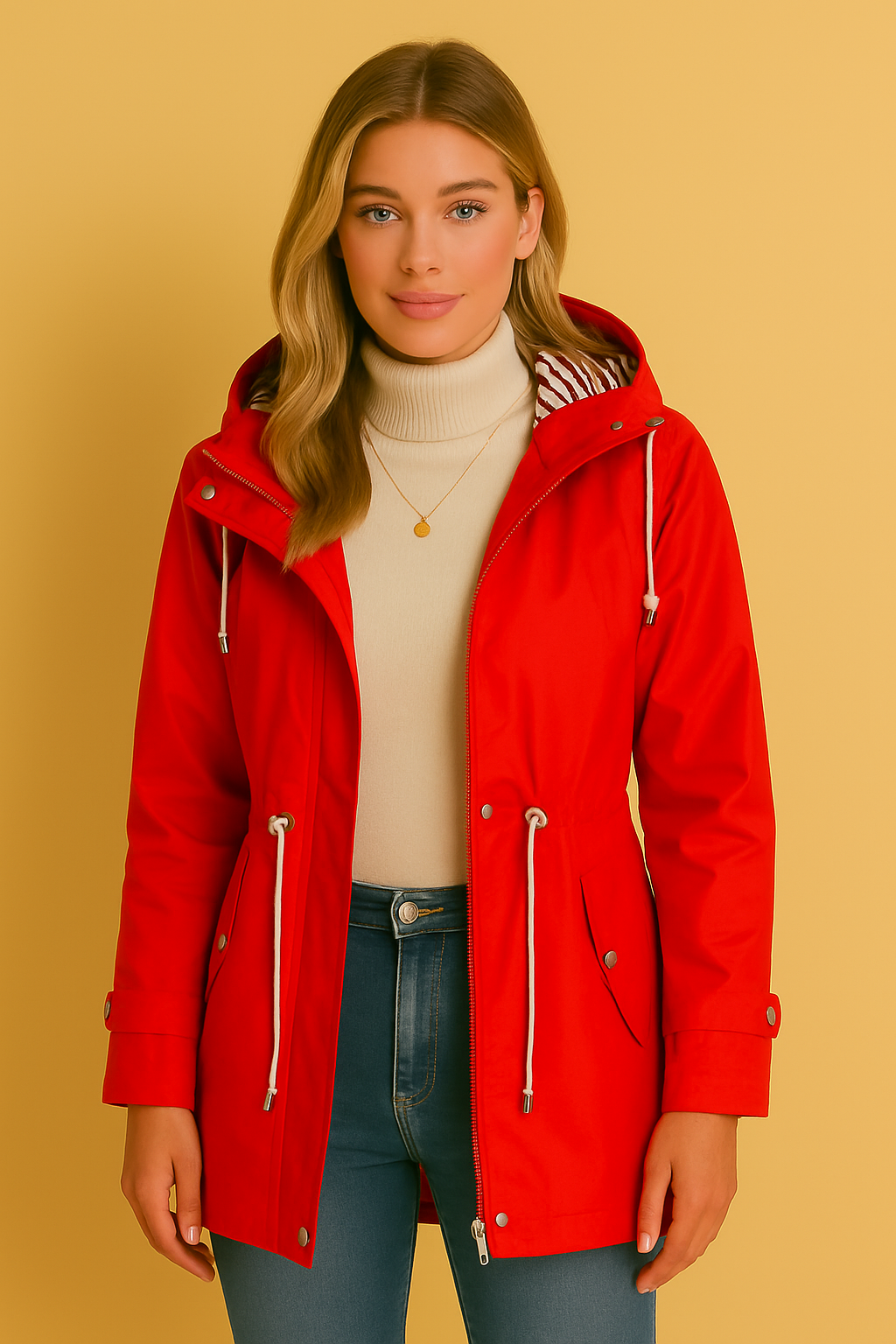 Dames Waterdichte Regenjas met Capuchon | Billy