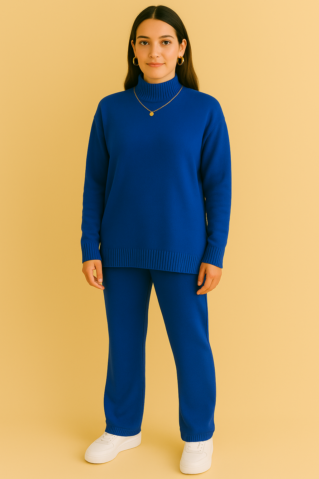 Dames 2-Delige Gebreide Set – Coltrui & Rechte Joggingbroek | Danusia