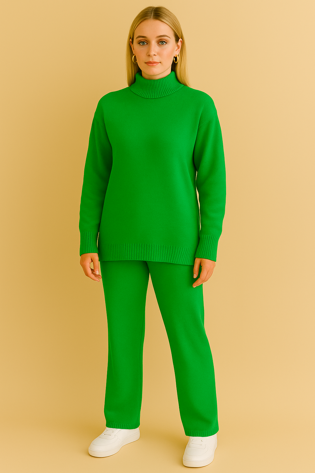 Dames 2-Delige Gebreide Set – Coltrui & Rechte Joggingbroek | Danusia