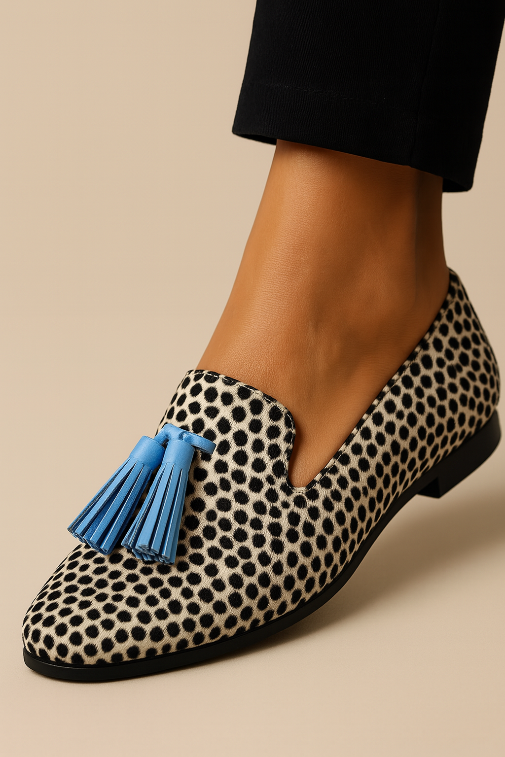 Dames Loafers met Kwastdetail en Print | Elvira