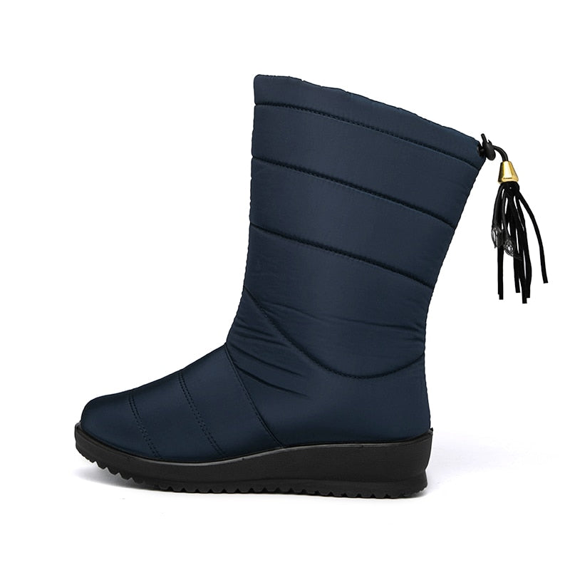 Dames Warme Winterlaarzen met Antislip Zool | Evalora