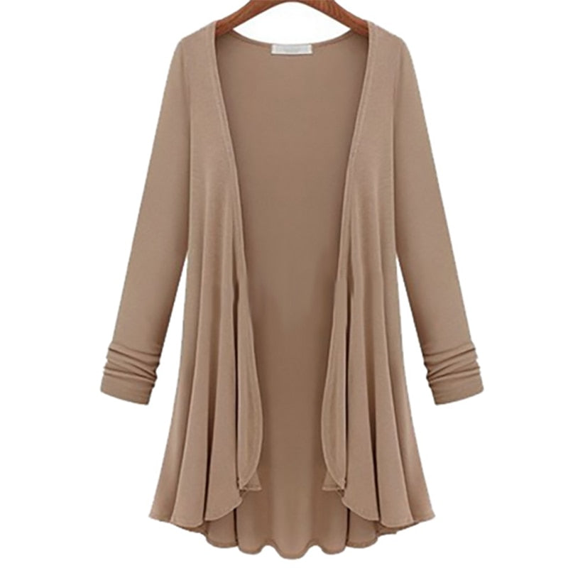 Dames Lang Vest met Elegante Details | Ravenna