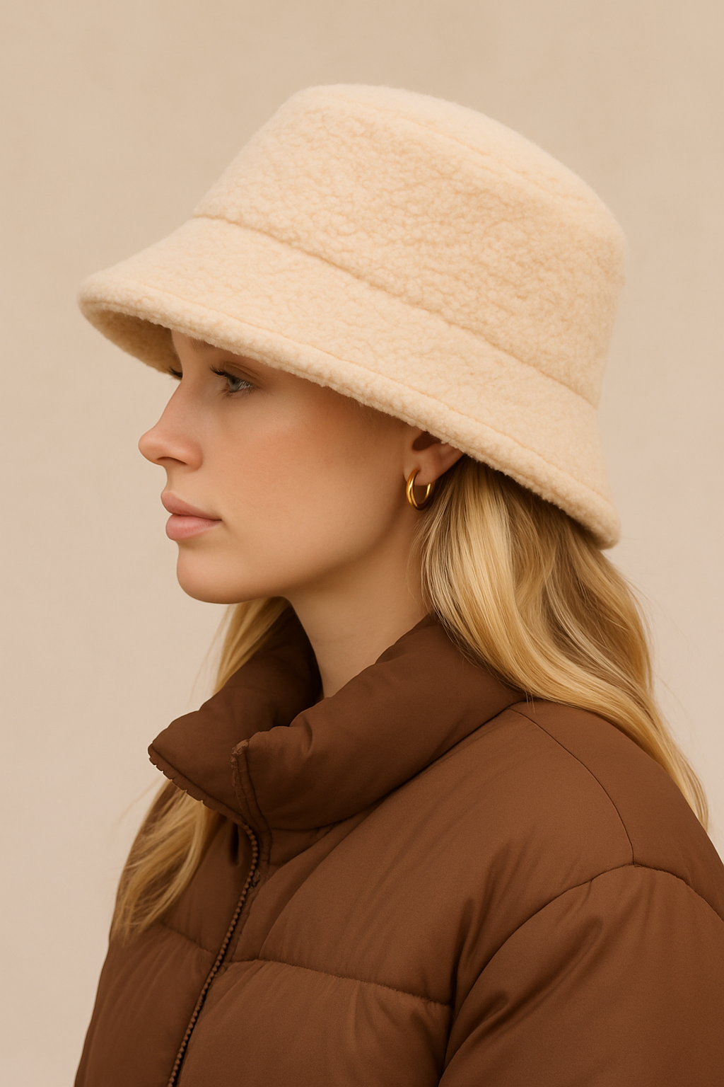 Dames Trendy Teddy Bucket Hat | Lesley