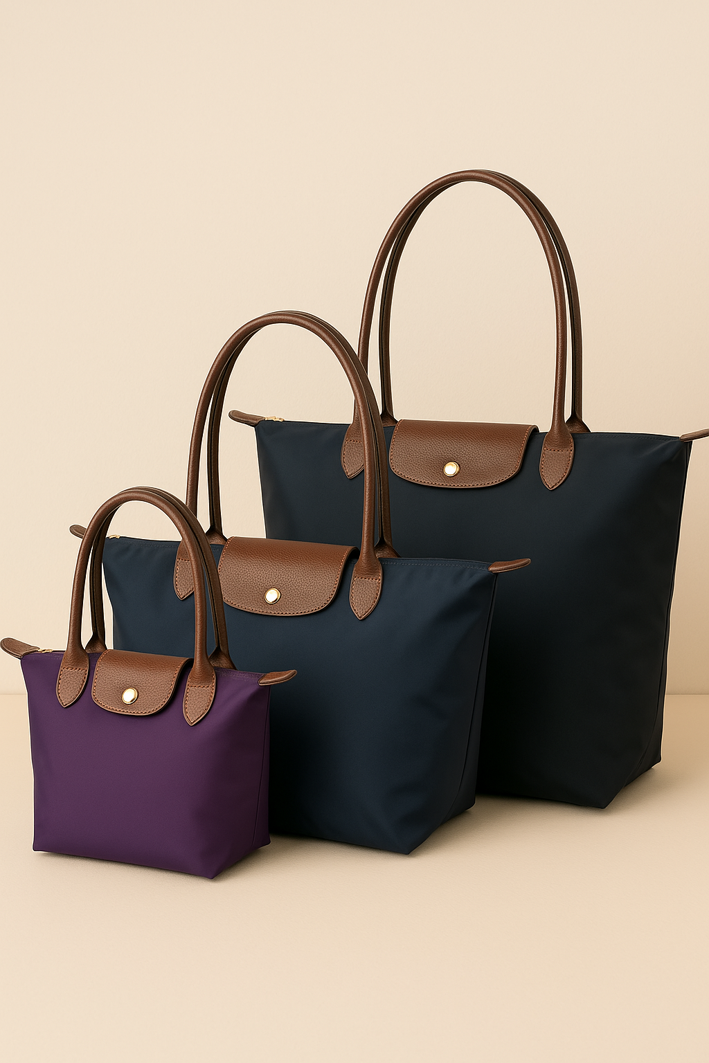 Dames Luxe Oxford Shopper Tas met Leren Details | Lily