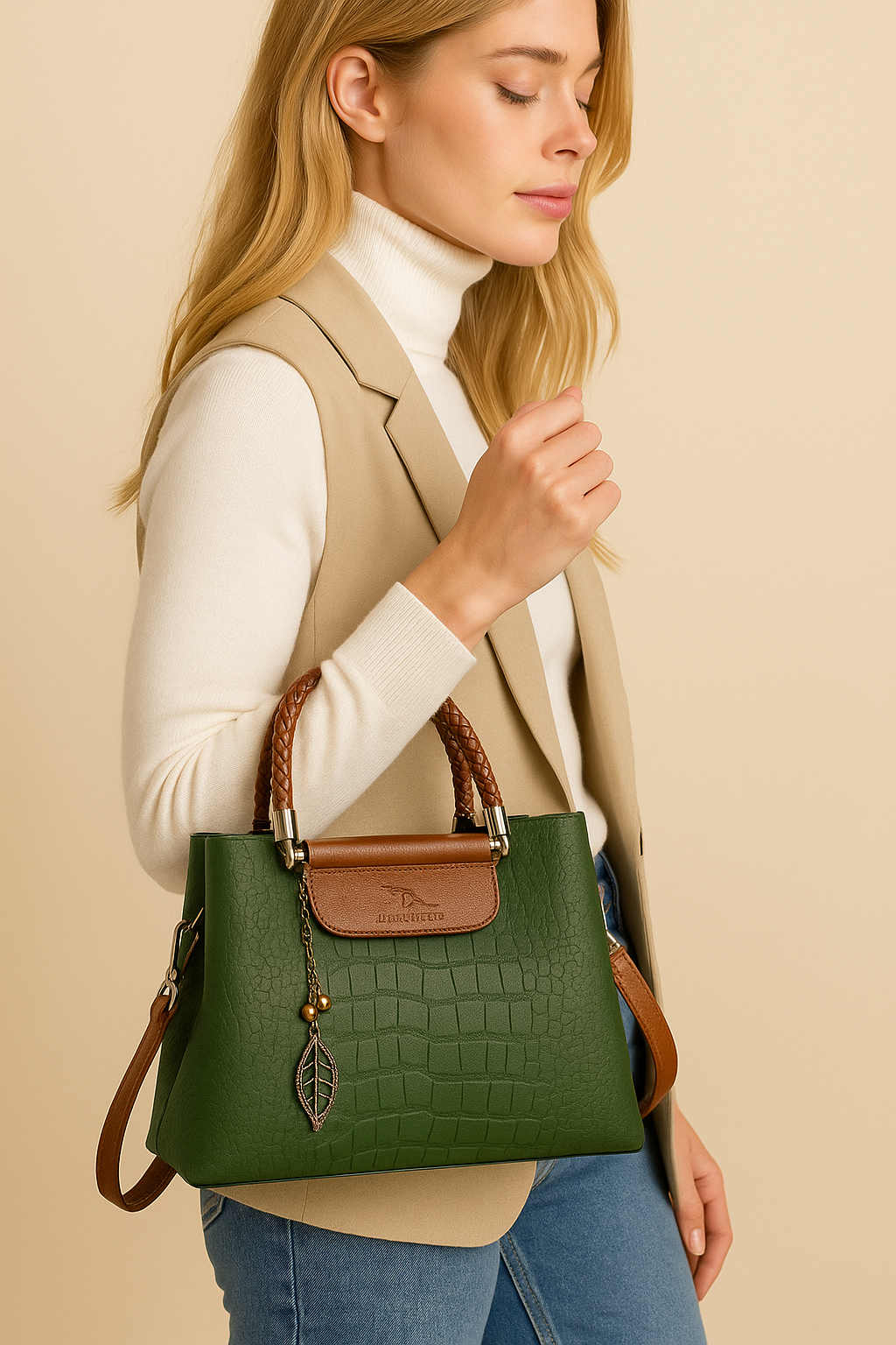 Dames Luxe Stijlvolle Handtas met Vakken | Lois