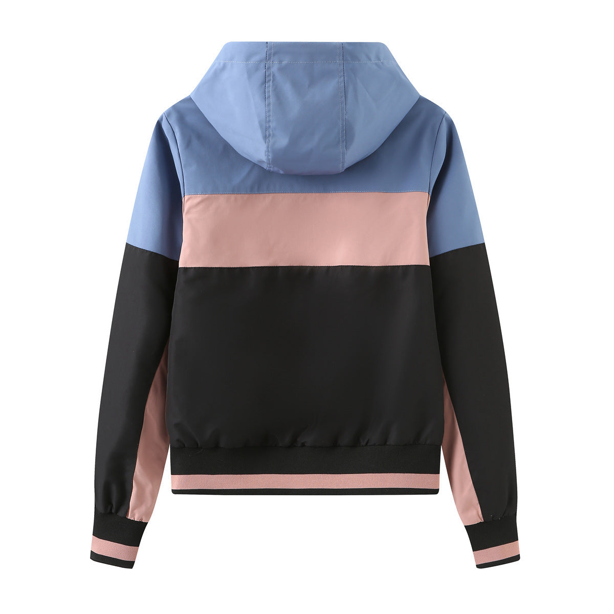 Dames windjack met colorblock design en capuchon | Bernou