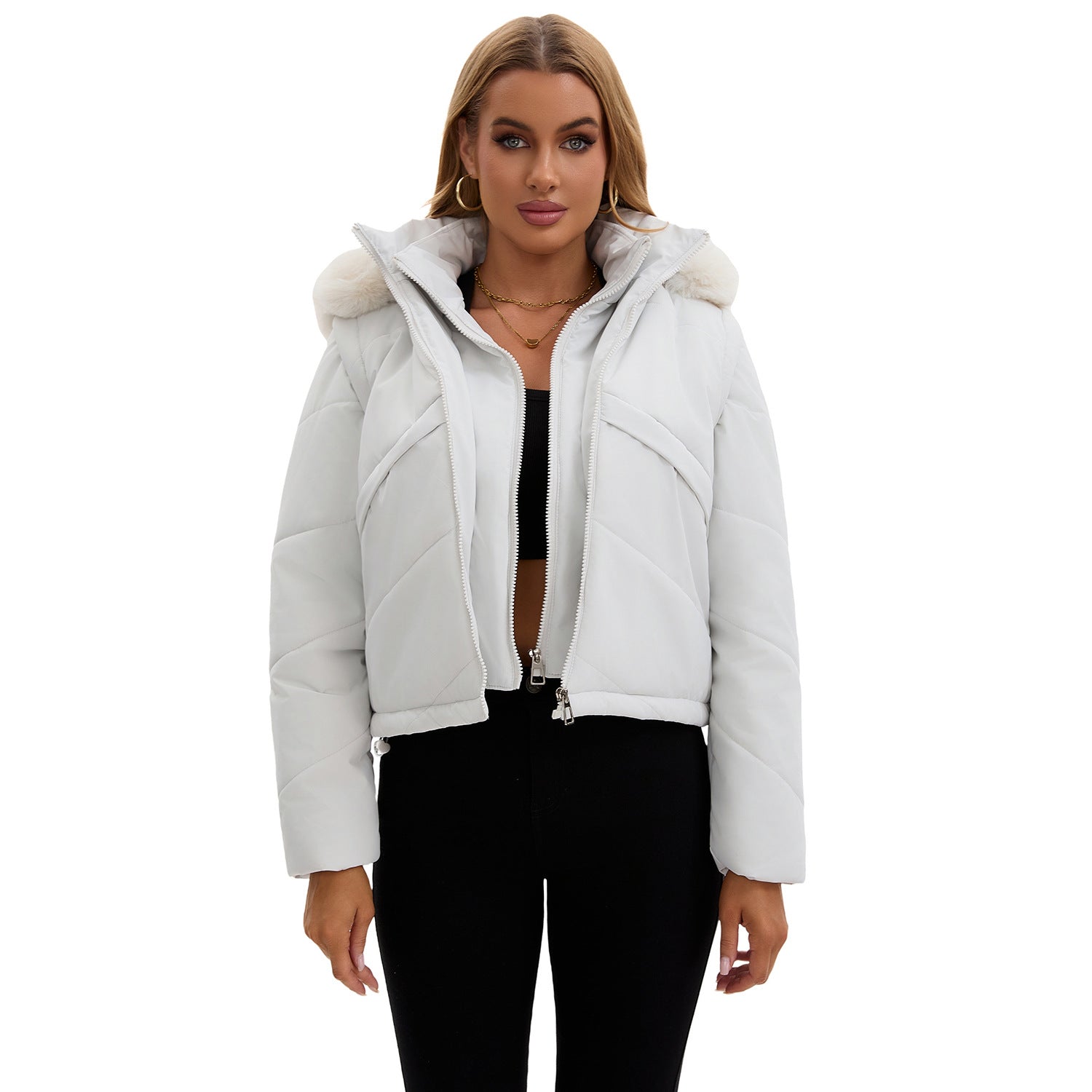 Dames 2-in-1 Winterjas met Uitneembare Bodywarmer en Capuchon met Imitatiebont | Beverly