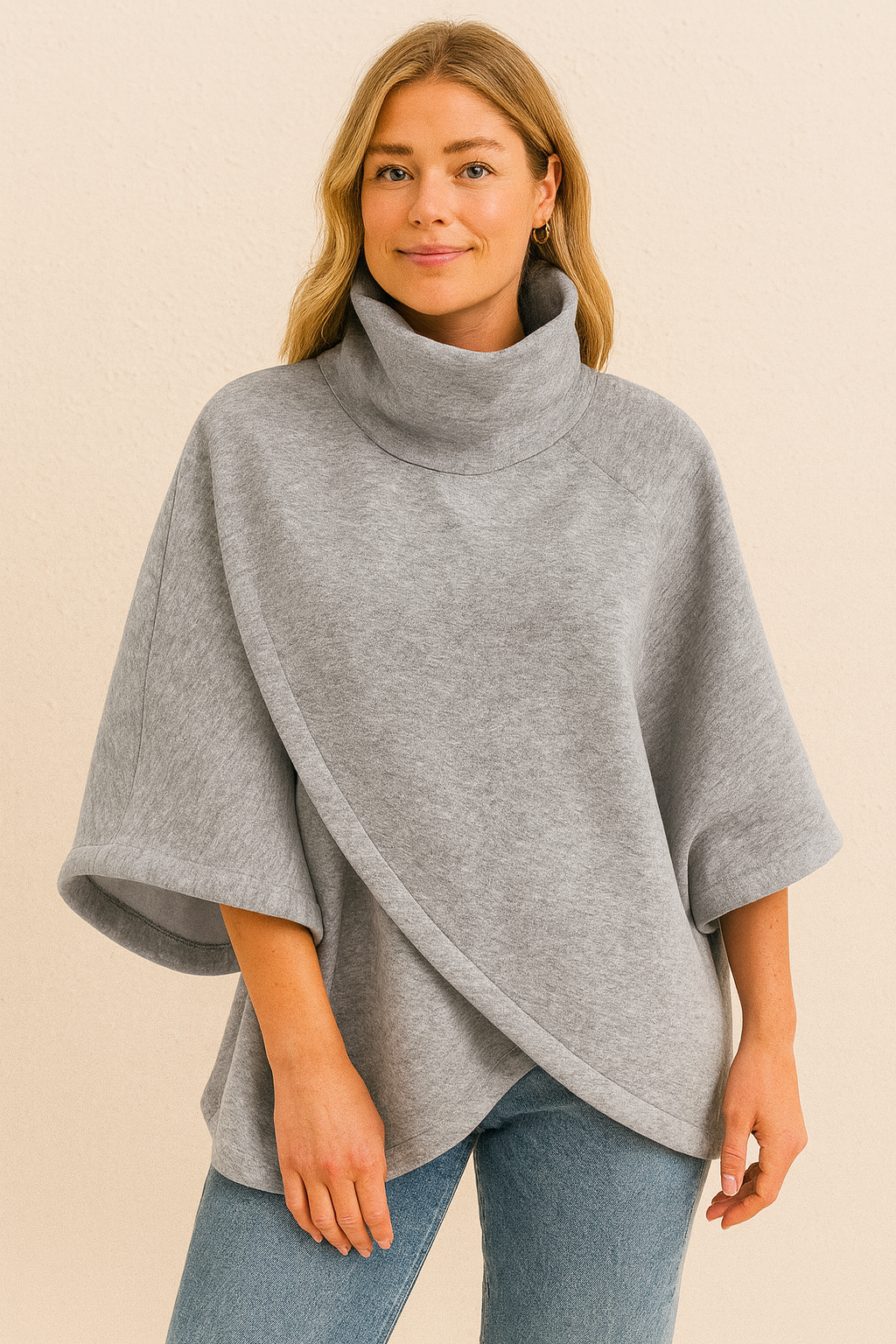 Dames Oversized Coltrui met Asymmetrische Snit | Rachana