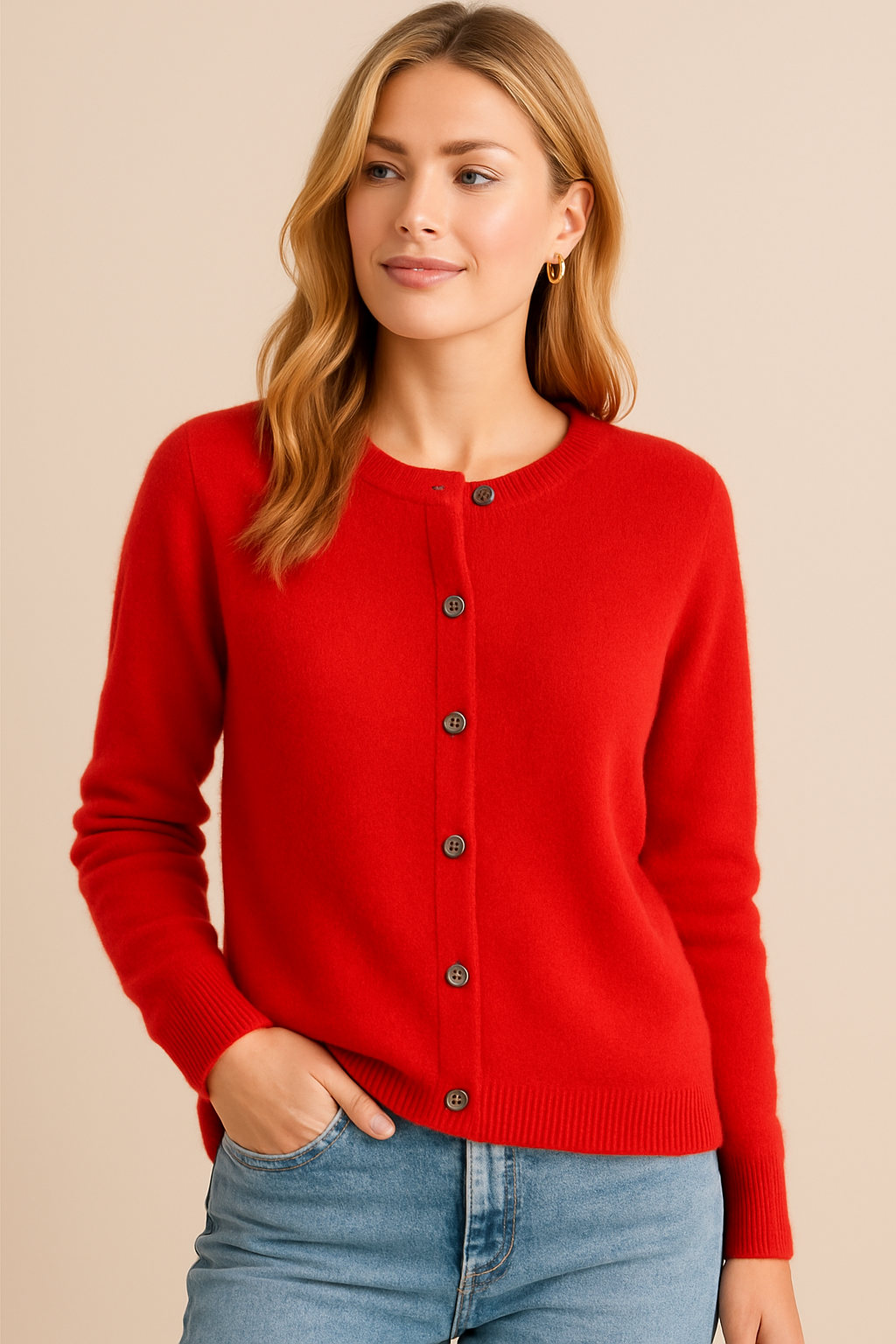 Dames Vest met Ronde Hals | Raquel