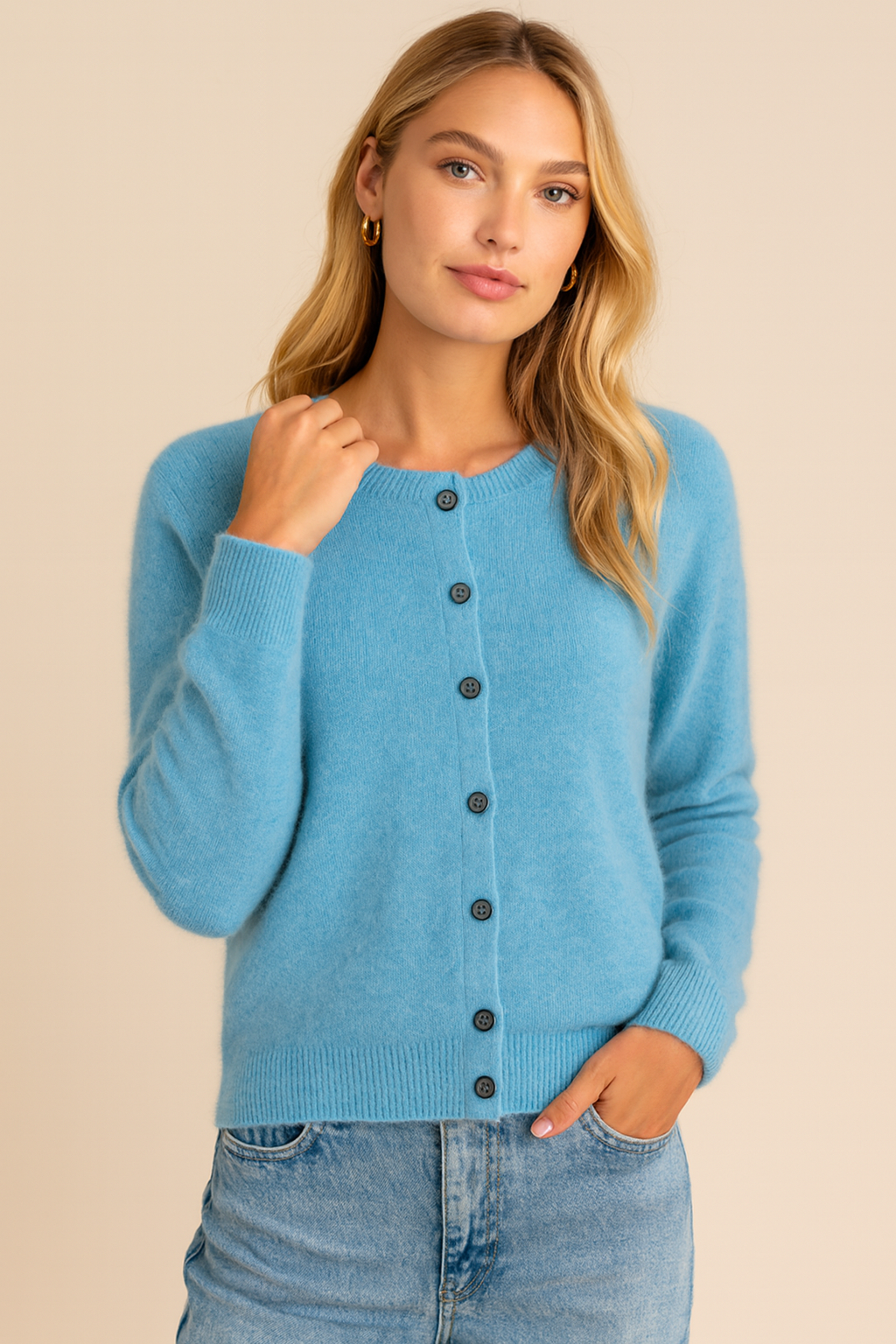 Dames Vest met Ronde Hals | Raquel