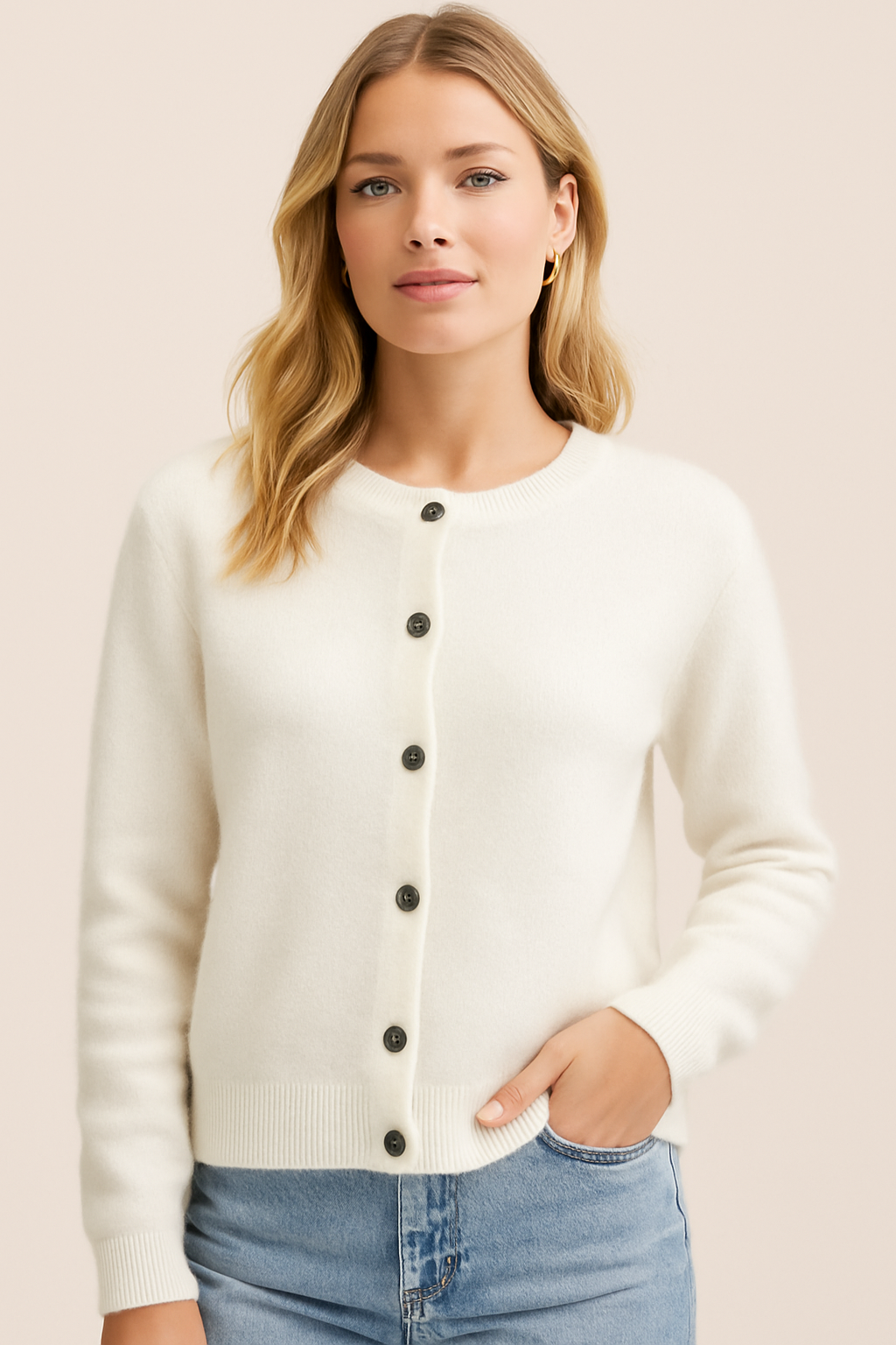 Dames Vest met Ronde Hals | Raquel