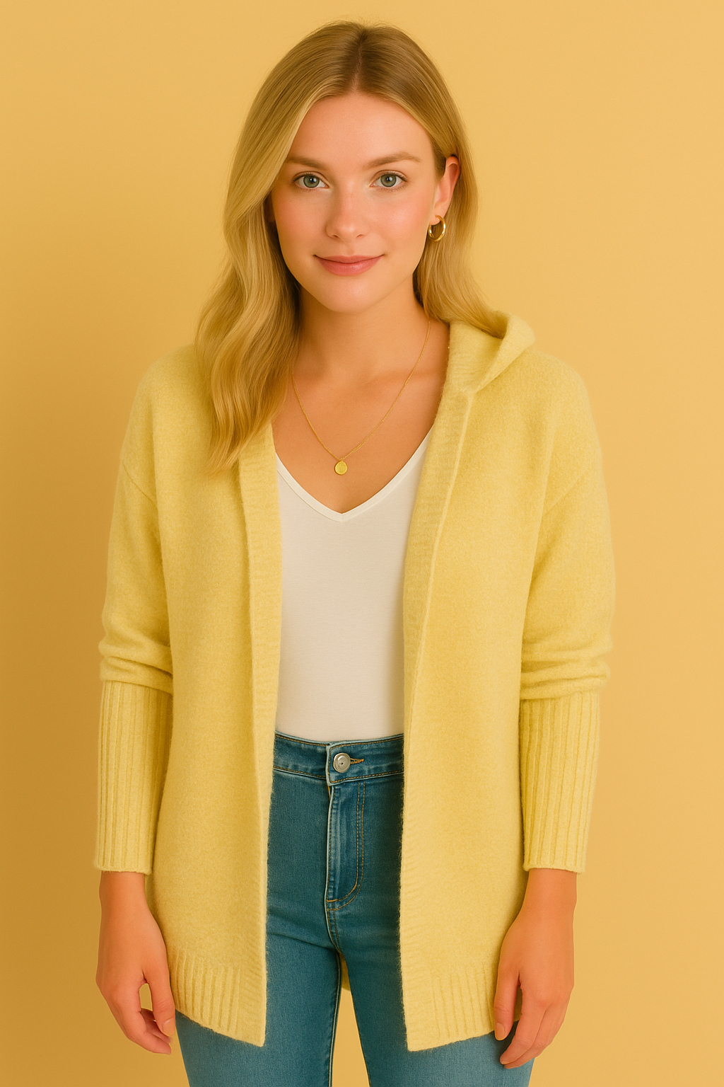 Dames Ruimvallende Vest met Capuchon | River