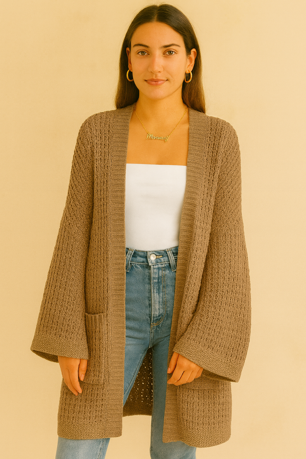 Romy | Women's Long Knitted Vest