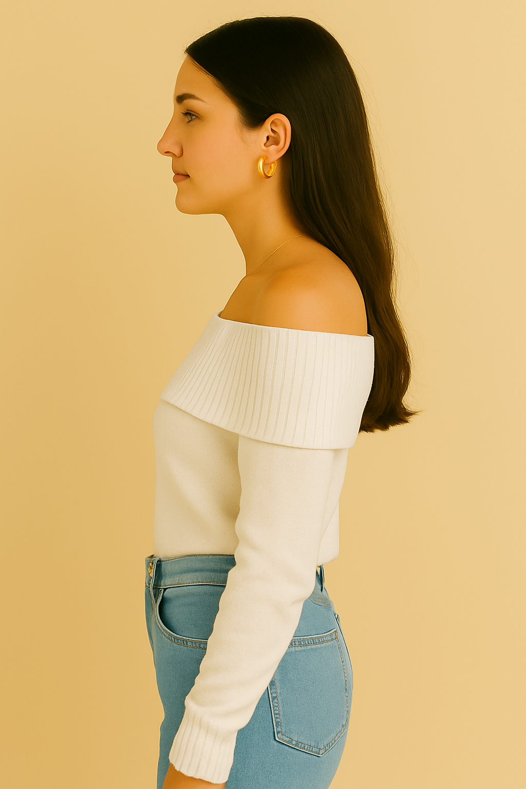 Rudi | Women's Off-the-Shoulder Long Sleeve Sweater