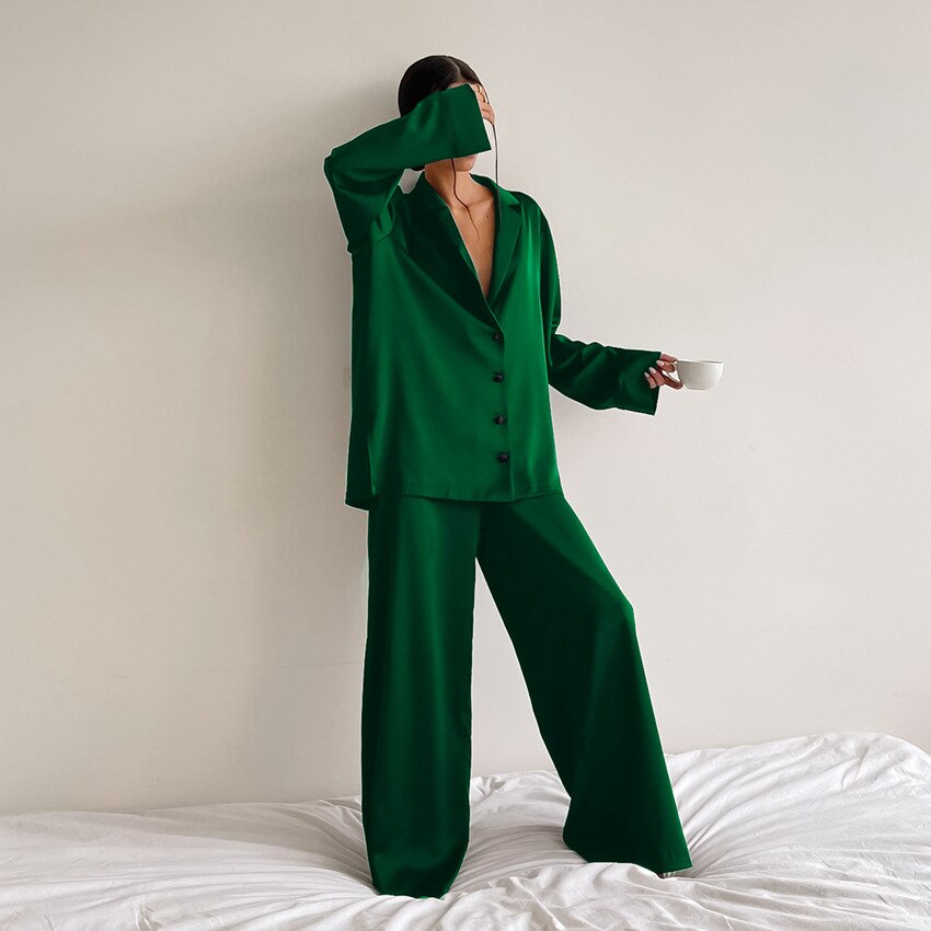 Dames Luxe Satijnen Pyjama Set | Florence