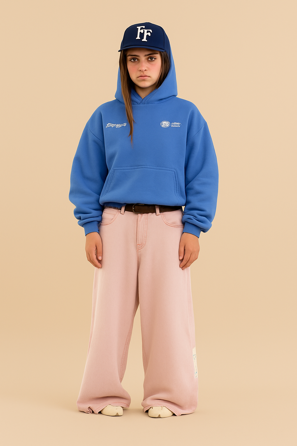 Dames Hoodie Ruimvallend met Opdruk | Solange