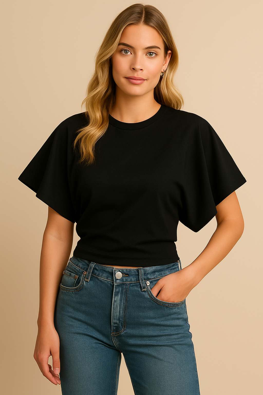 Dames Stijlvolle Top met Oversized Mouwen | Tori