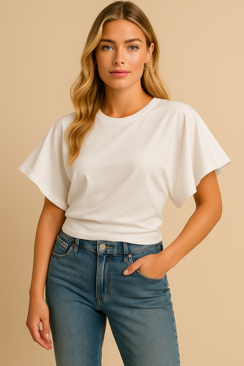 Dames Stijlvolle Top met Oversized Mouwen | Tori